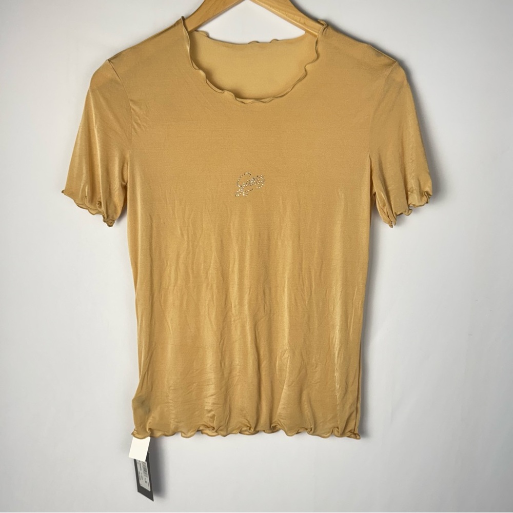 Guess Sheer Tan T-Shirt